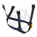 DUAL-Kinnband für Petzl Helme, schwarz/gelb