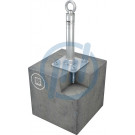 Anschlagpunkt ABS Lock X-SR, h: 1000 mm, für Beton